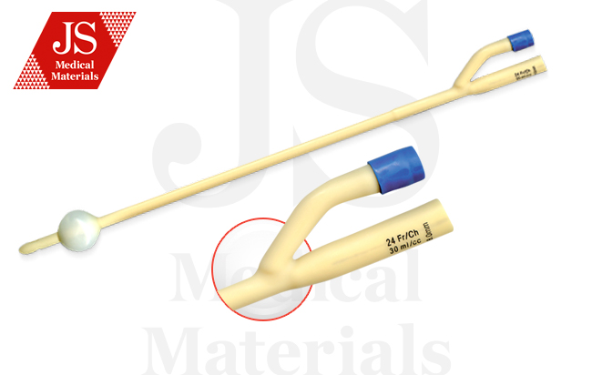 Катетер JS урологічний типу Фолея 2-х ходовий , розмір 12